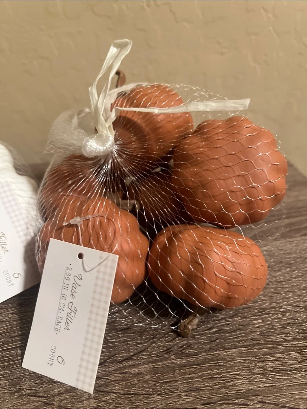 Target Bullseye Plastic Pumpkins Orange White Fall Autumn Decor NWT